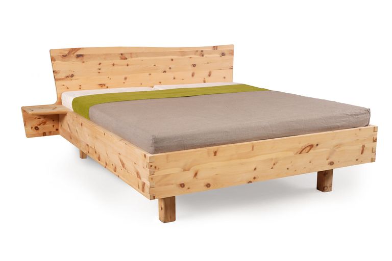 Zirben Massivholzbett Vita